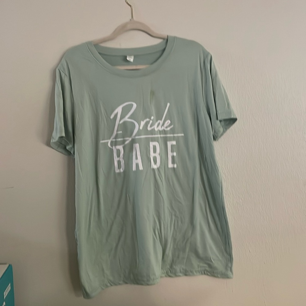 Sage Green Bride Shirt